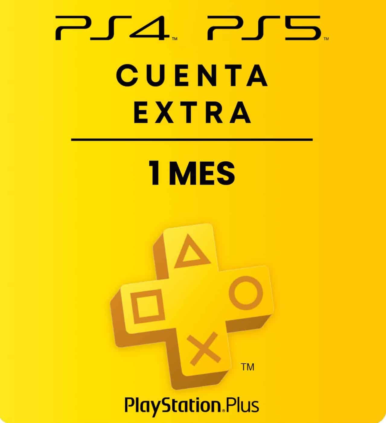 PS PLUS 1 MES EXTRA - PS4 & PS5